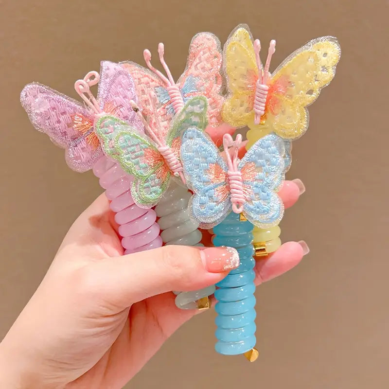 LOT DE 6 barrettes à cheveux en forme de papillon