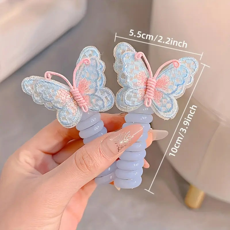 LOT DE 6 barrettes à cheveux en forme de papillon