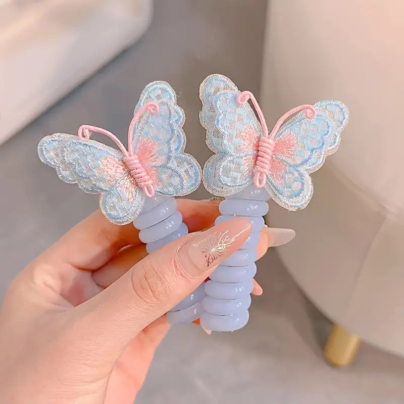 LOT DE 6 barrettes à cheveux en forme de papillon