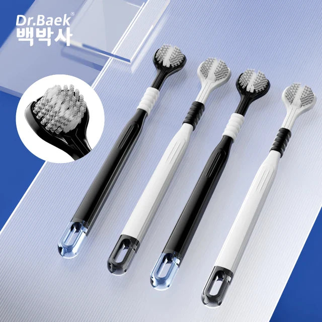 LOT de 4 Brosse à Dents à Trois Têtes