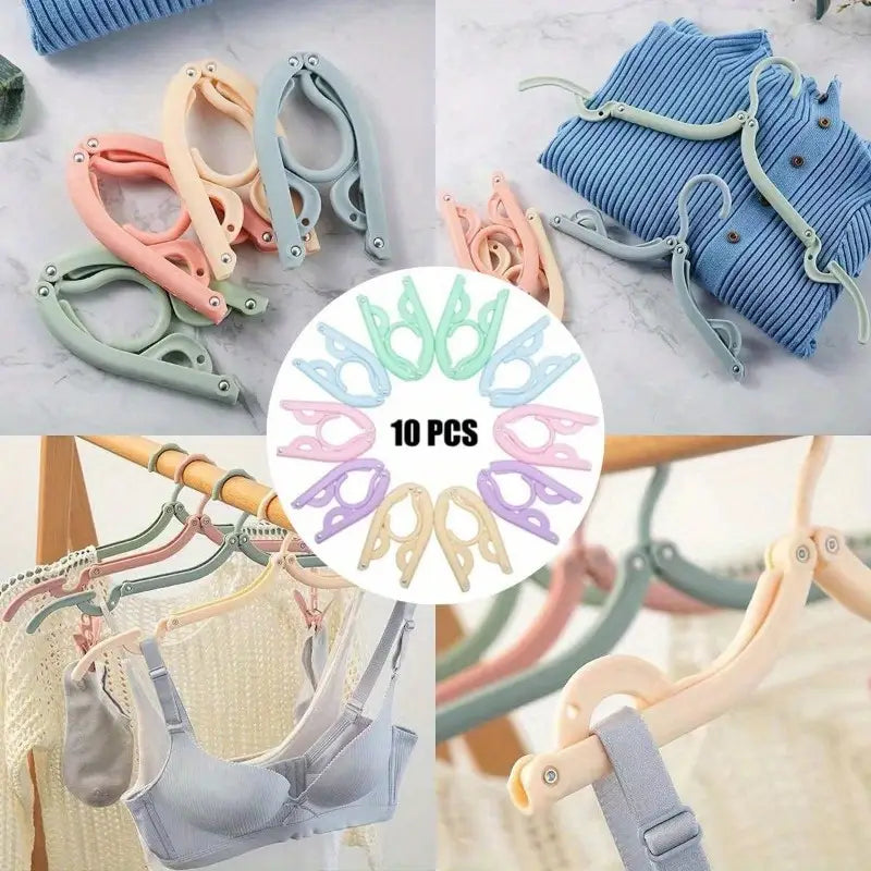 LOT DE 10 CINTRES PLIABLE 4-en-1