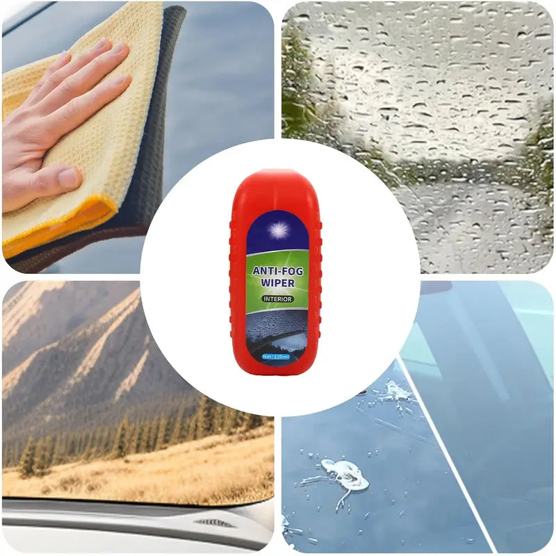 Kit d'essuie-glace antibuée avec éponge d'application