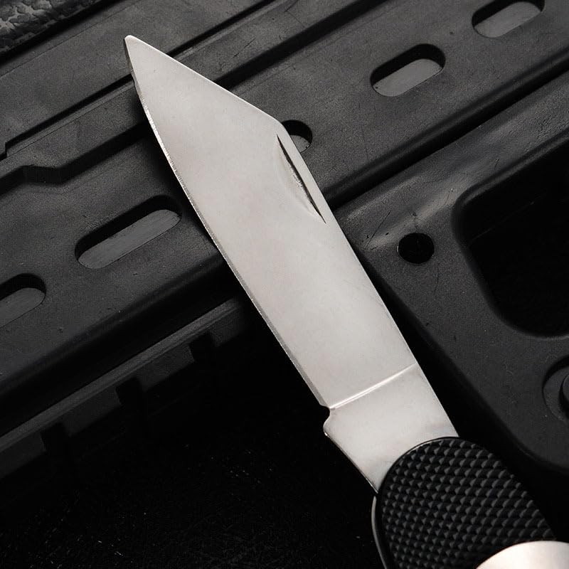 Fourchette de poche multifonction pliable 3 en 1 avec cuillère