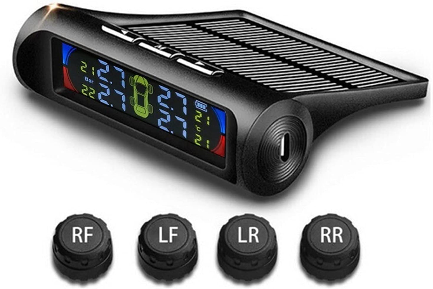 Système de Surveillance de Pression des Pneus TPMS – Affichage Digital & Capteurs Externes