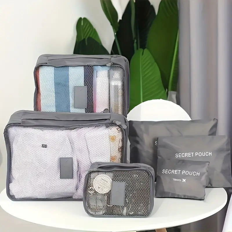 6pcs Sac de Rangement de Voyage
