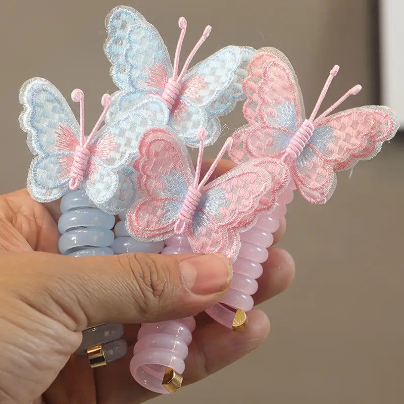 LOT DE 6 barrettes à cheveux en forme de papillon