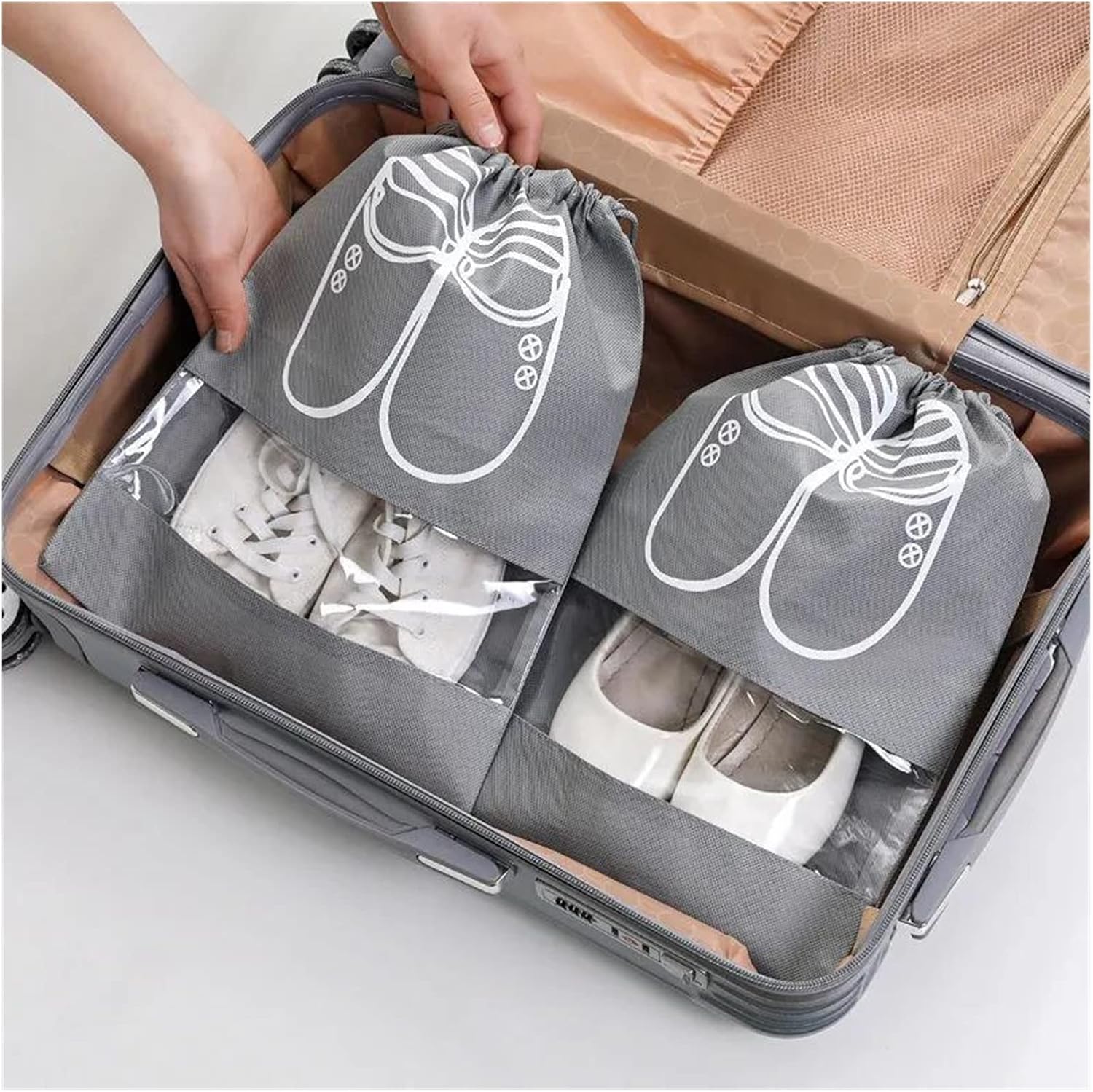 10Pièces Sacs de Rangement pour Chaussures Légers et Imperméables