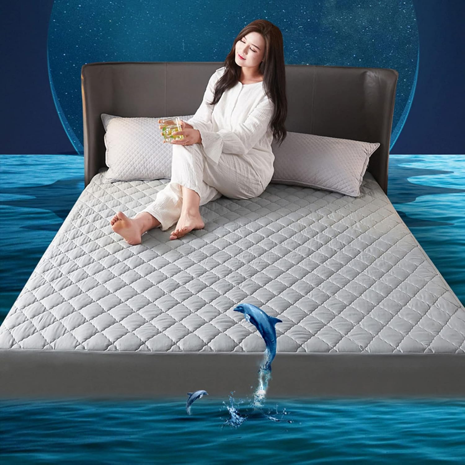 Protège-matelas imperméable et respirant