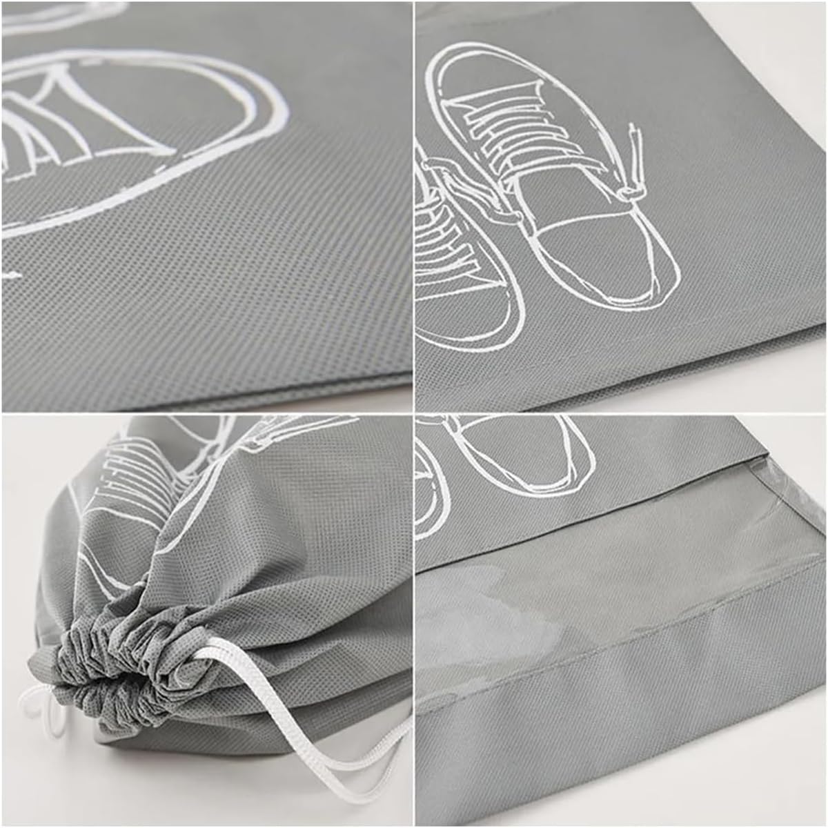 10Pièces Sacs de Rangement pour Chaussures Légers et Imperméables