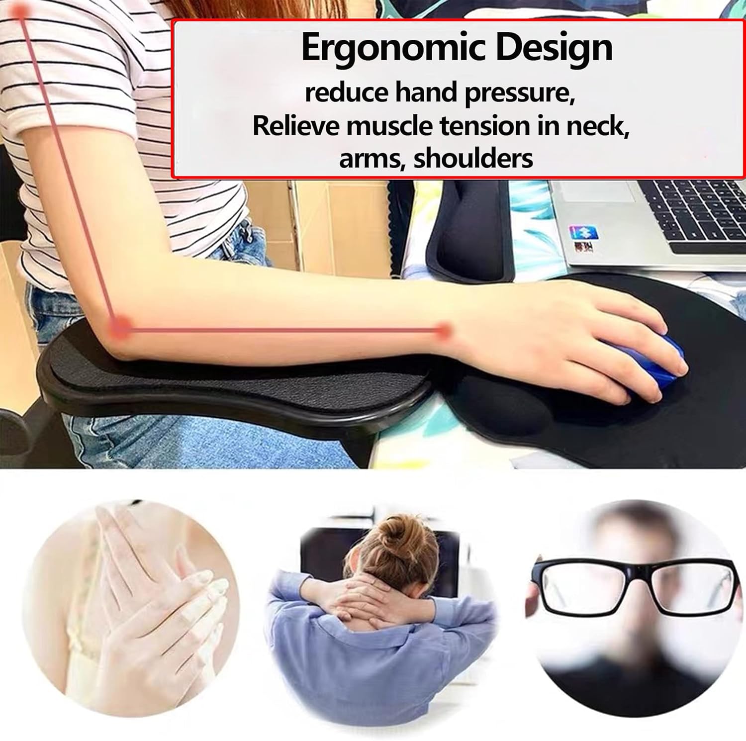Repose-bras Ergonomique à Clipser – Confort & Productivité au Bureau