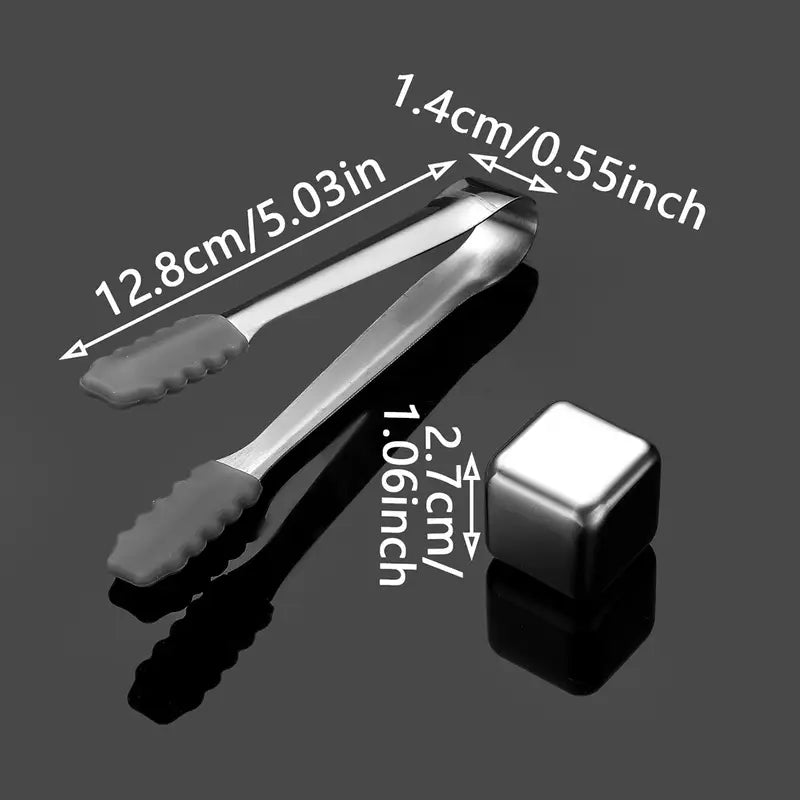 Glaçons Réutilisables en Acier Inoxydable 304 - Refroidissement Intense Sans Dilution