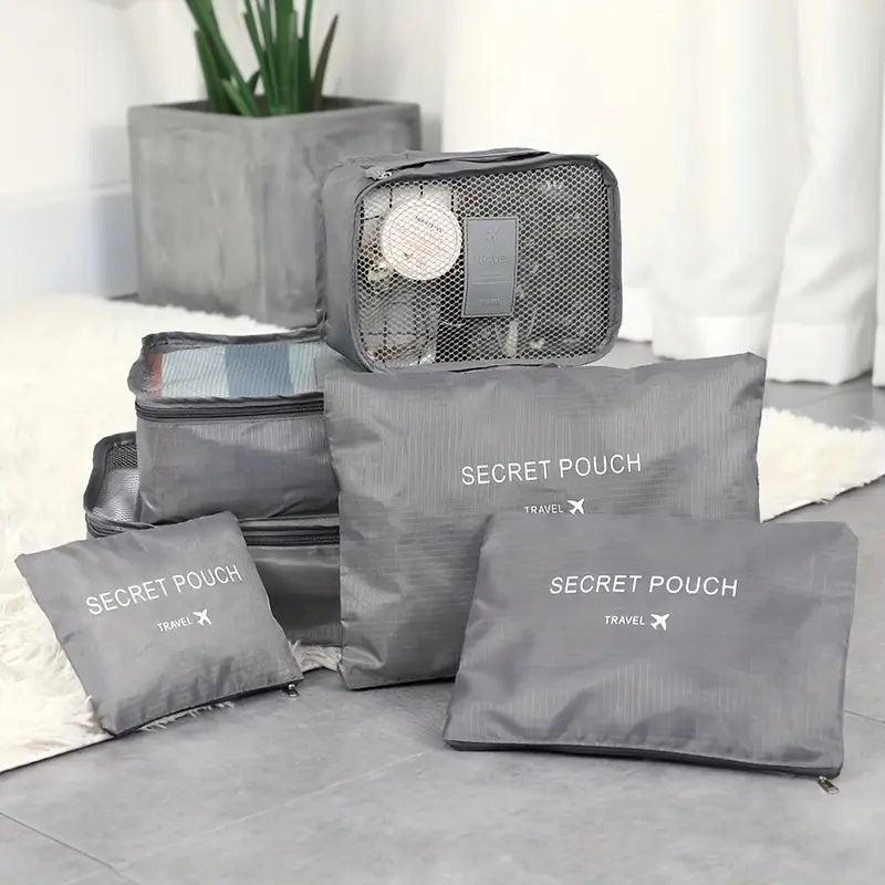 6pcs Sac de Rangement de Voyage