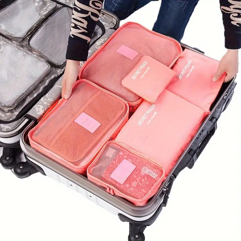6pcs Sac de Rangement de Voyage