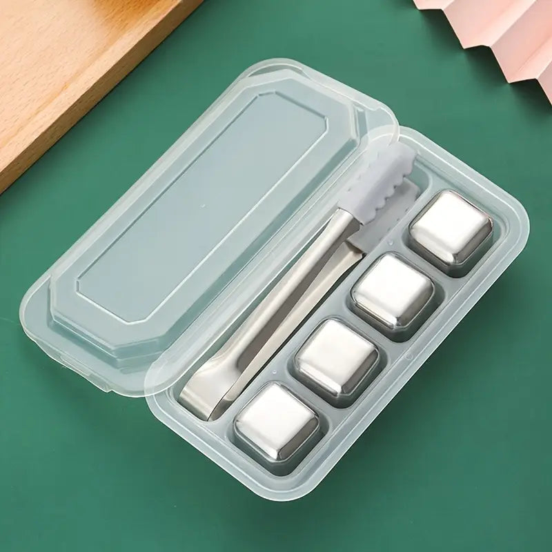 Glaçons Réutilisables en Acier Inoxydable 304 - Refroidissement Intense Sans Dilution