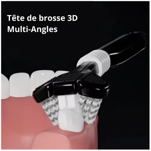 LOT de 4 Brosse à Dents à Trois Têtes