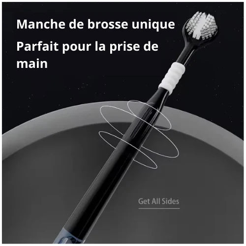 LOT de 4 Brosse à Dents à Trois Têtes