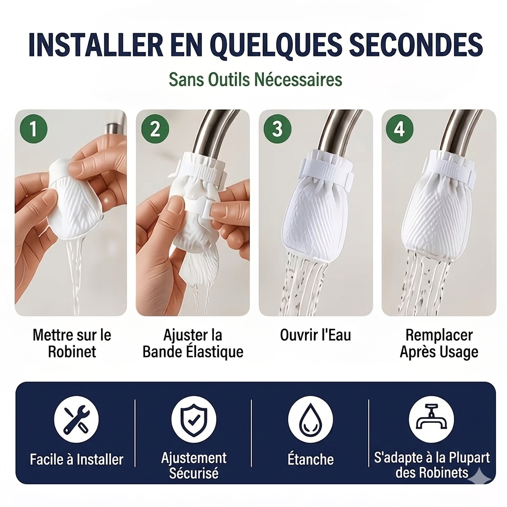 Pack(20) Filtre de Robinet Anti-Impuretés Premium