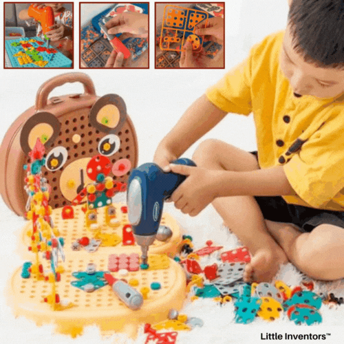 Offre du Dernier Jour | Ensemble de Perceuse Électrique 3D pour Enfants Little Inventors™ | Ensemble Complet