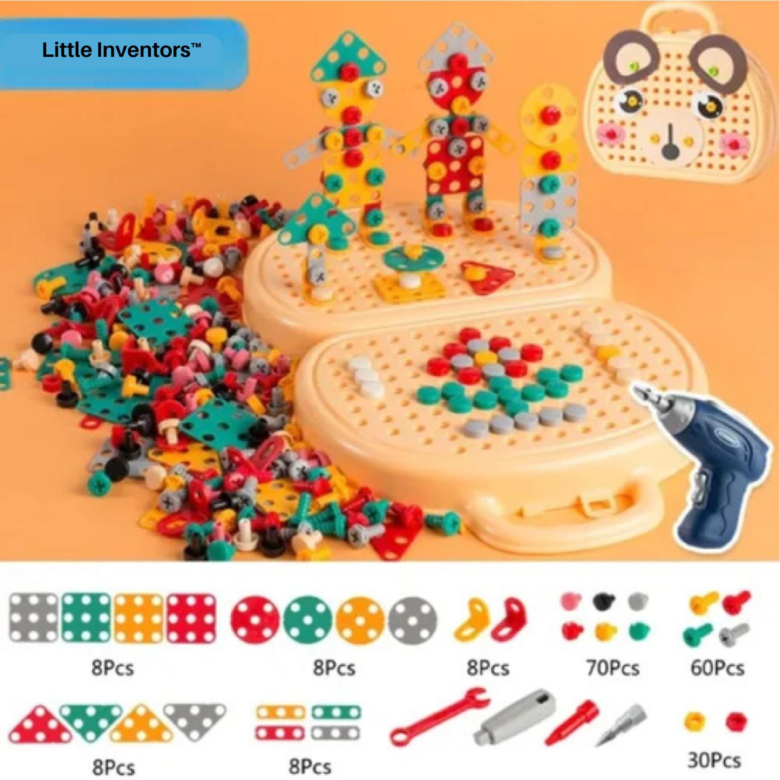 Offre du Dernier Jour | Ensemble de Perceuse Électrique 3D pour Enfants Little Inventors™ | Ensemble Complet