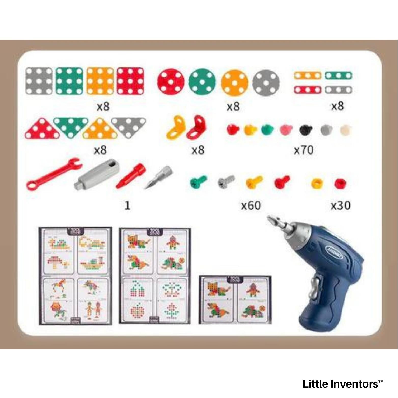 Offre du Dernier Jour | Ensemble de Perceuse Électrique 3D pour Enfants Little Inventors™ | Ensemble Complet