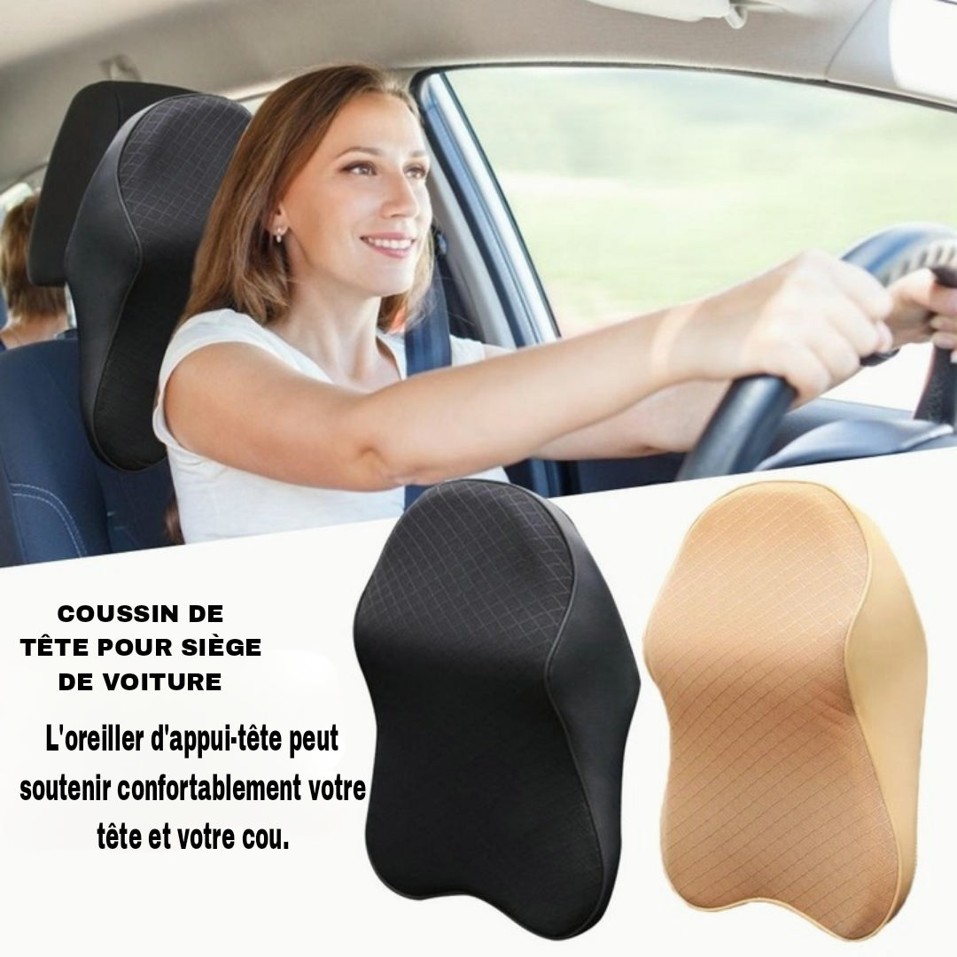 COUSSIN DE TÊTE ERGONOMIQUE POUR SIÈGE DE VOITURE