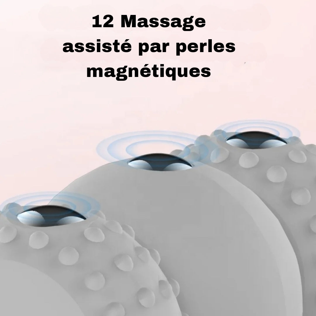 Masseur de cou à 6 points de pression à roulettes