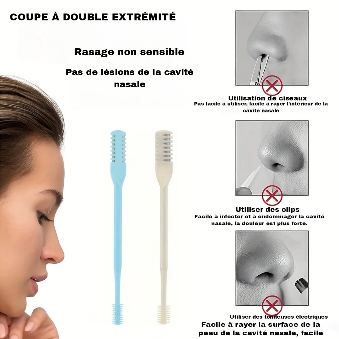 LOT DE 6 Tondeuse Rotative 360° pour Nez