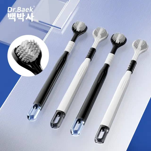 LOT de 4 Brosse à Dents à Trois Têtes