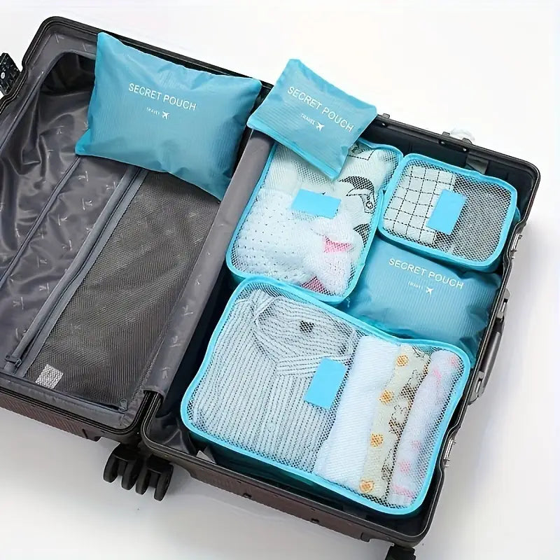 6pcs Sac de Rangement de Voyage