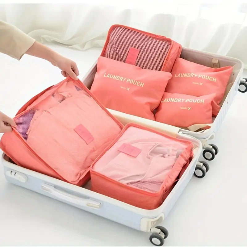 6pcs Sac de Rangement de Voyage