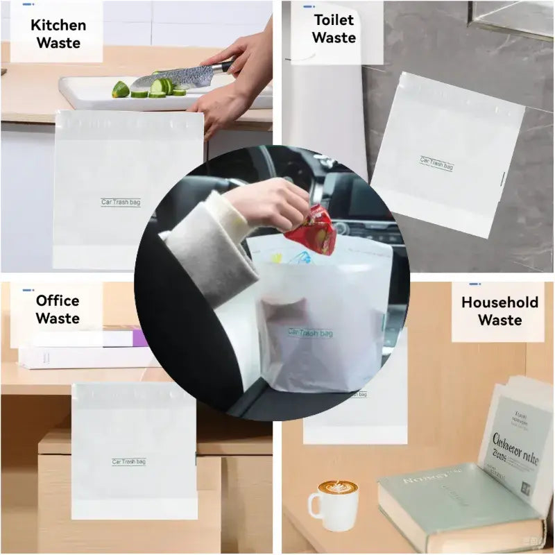 LOT DE 30 sacs poubelle portable et étanche