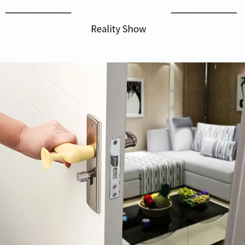 4 Pièces Protecteurs de Poignée de Porte en Silicone