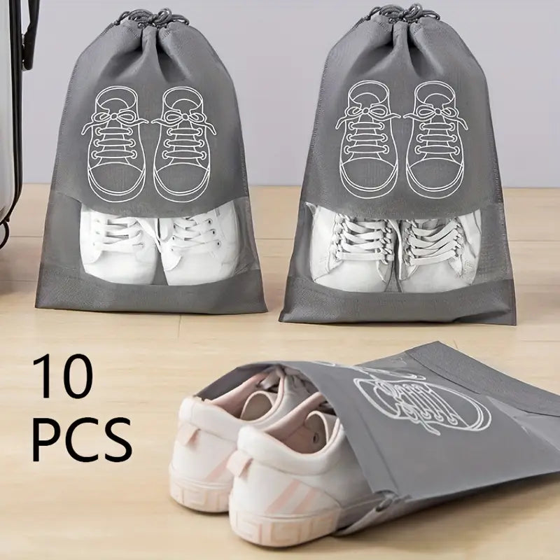 10Pièces Sacs de Rangement pour Chaussures Légers et Imperméables