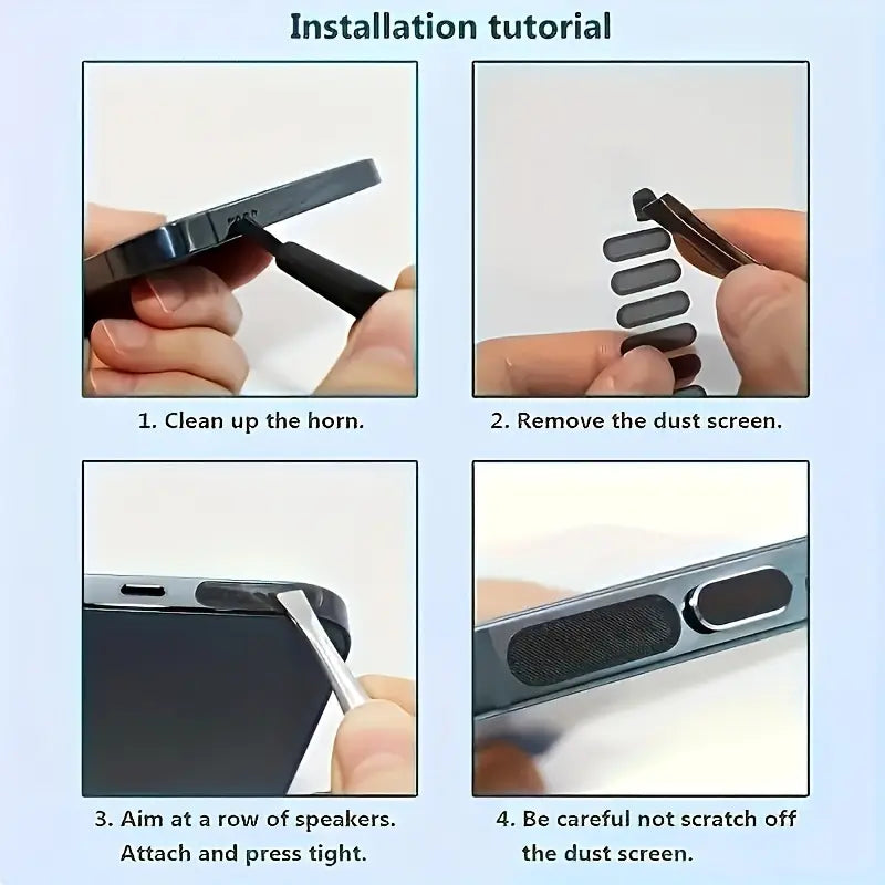 KIT Protecteur anti-poussière pour haut-parleur de téléphone
