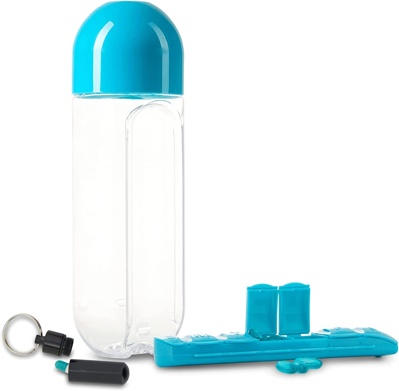 Pilulier avec bouteille d'eau