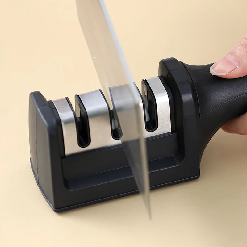 Aiguiseur de couteaux multifonction en acier inoxydable