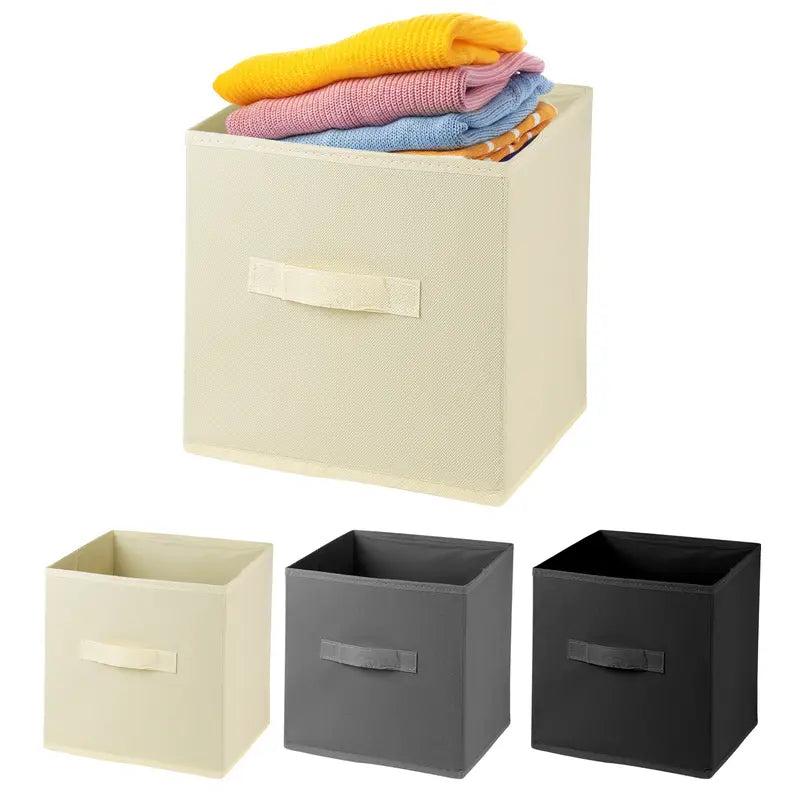 Boîte de Rangement Carrée en Tissu