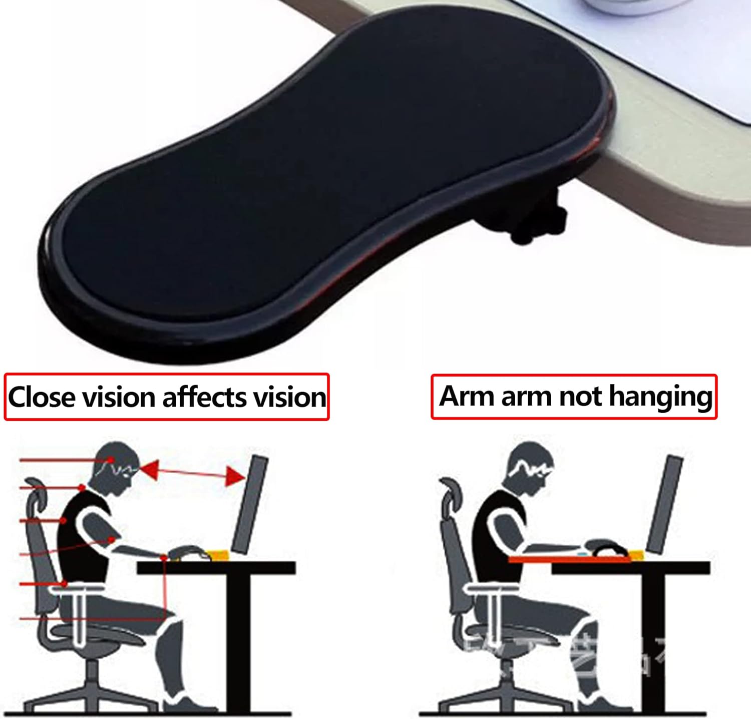 Repose-bras Ergonomique à Clipser – Confort & Productivité au Bureau