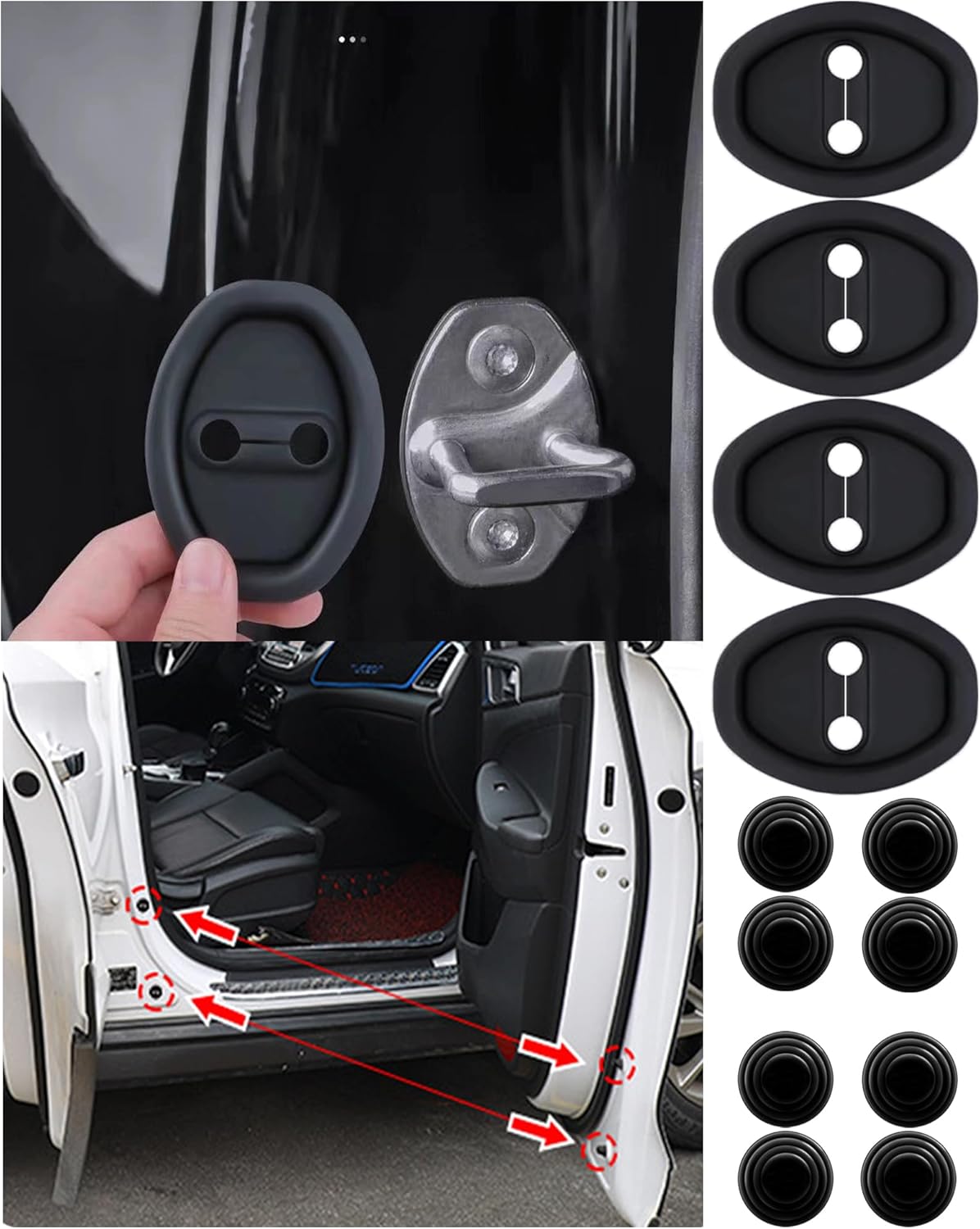 LOT DE 12 Amortisseur + Lot de 4 coussinets de protection