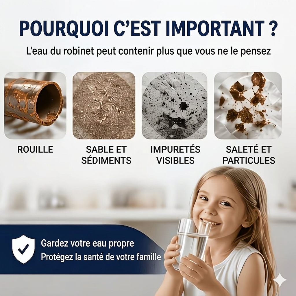Pack(20) Filtre de Robinet Anti-Impuretés Premium