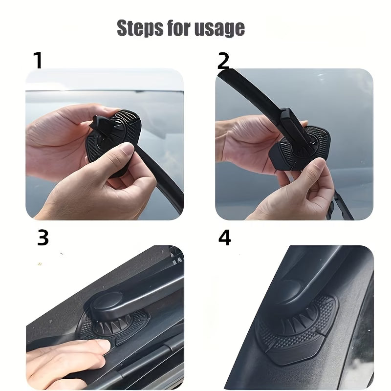 LOT de 12 Housses de protection pour trous de bras d'essuie-glace de voiture