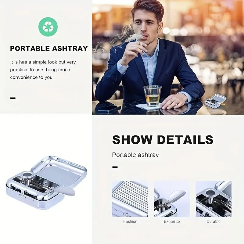 Cendrier de Poche Métallique