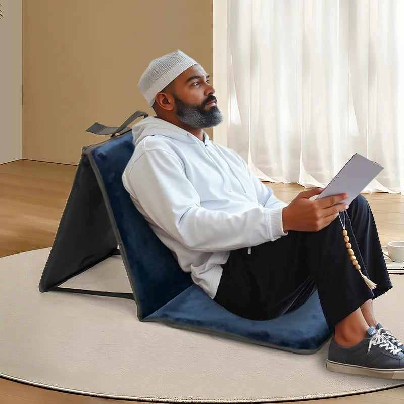 Tapis de Prière Ergonomique avec Dossier – Confort & Sérénité